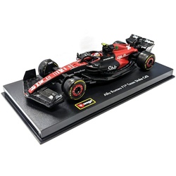Bburago 18-38086 - Modellauto - F1 Alfa Romeo C43 #24 Zhou (mit Helm, Maßstab 1:43) Formel 1