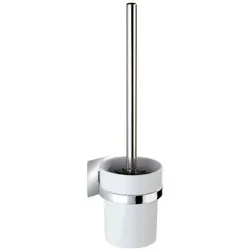 WENKO WC-Garnitur, Kunststoff, silberfarben
