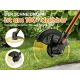 LiTHELi Akku-Rasentrimmer U20 20V 2.0Ah SE, 25cm Schnittkreis, inkl. Akku, USB-C Ladekabel und 10 Nylonmesser