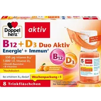 Doppelherz B12 + D3 Duo Aktiv Trinkampullen 8 St.