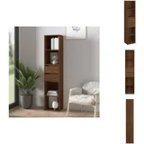 Vidaxl - Bücherregal Braun Eichen-optik 36x30x171 Cm Holzwerkstoff - Buche Regal - Eiche Optik - Wohnraum Einrichtung - Holzregal - Sideboard