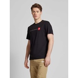 The North Face T-Shirt mit Label-Print Modell Never Stop EXPLORIN', Black, S