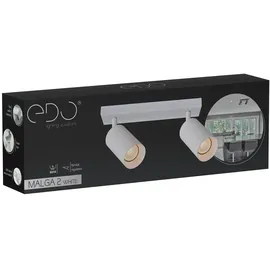 EDO Spot Deckenleuchte MALGA 2 weiß 2-flammig 2x GU10 EDO777400 EDO
