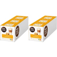 NESCAFÉ Dolce Gusto Latte Macchiato, 48 Kaffeekapseln, Aromatischer Espresso, 3-Schichten -Köstlichkeit aus feinem Milchschaum, Aromaversiegelte Kapseln, 6er Pack (3x16 Kapseln)