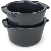 Peugeot Auflaufform Grau, Keramik, 11x5.6x11 cm, Kochen, Auflaufformen