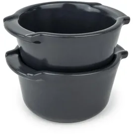Peugeot Auflaufform Grau, Keramik, 11x5.6x11 cm, Kochen, Auflaufformen