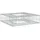 vidaXL Gabionen Hochbeet Silber 80 x 80 x 20 cm