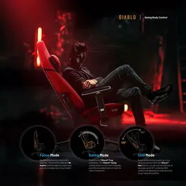 Diablo Chairs X.Eye Prime Gaming-Stuhl Rot PC