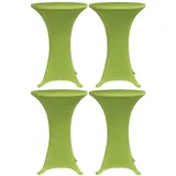 vidaXL Stehtischhusse Stretch Grün 60 cm 4er Set