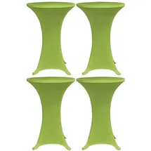vidaXL Stehtischhusse Stretch Grün 60 cm 4er Set