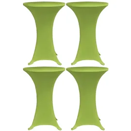 vidaXL Stehtischhusse Stretch Grün 60 cm 4er Set