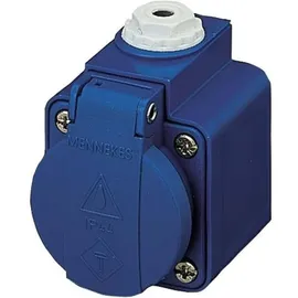 Mennekes Schuko-Steckdose Wandmontage Blau