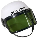 Metamorph Polizei-Kostüm Polizeihelm für Kinder, Da hat der kleine Polizist das Verbrechen stets im Visier! schwarz