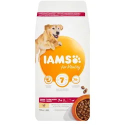 IAMS-Trockenfutter for Vitality für ältere Hunde großer Rassen, mit Huhn 12kg