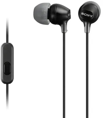 Sony MDR-EX15APB In Ear Kopfhörer mit Headsetfunktion - Schwarz