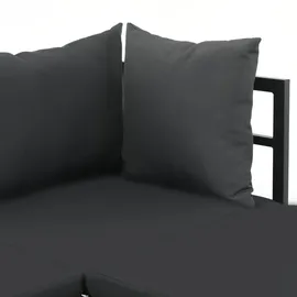 vidaXL Garten-Ecksofa-Set anthrazit