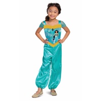 DISGUISE Disney Offizielles Standard Aladdin Prinzessin Jasmin Kostüm Mädchen, Halloween Karneval Geburtstag Kleid Für Kinder, Größe M