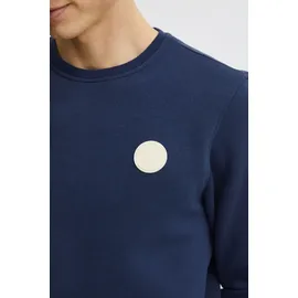 Blend Longpullover BLEND "Sweatshirt BHSweatshirt", Herren, Gr. M, blau (marineblaus), Obermaterial: 50% Baumwolle CO. 50% Polyester PES., Sweatshirts Longpullover