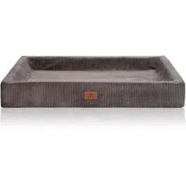 Knuffelwuff Hundebett Santiago XXL 120 x 100 cm braun/grau