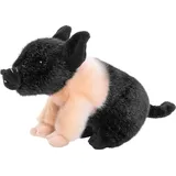 Uni-Toys - Angler Sattelschwein Ferkel, sitzend 20 cm (Länge) - Plüsch-Schweinchen, Schwein - Plüschtier, Kuscheltier