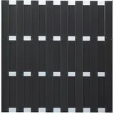 GROJA Sichtschutzzaun-Element Quadratisch 180 x 180 cm Anthrazit/Aluminium