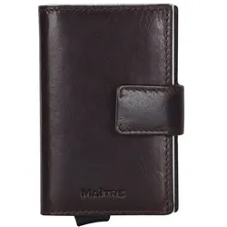 Maître Birkheim C-Two Kreditkartenetui RFID Schutz Leder 6.5 cm darkbrown