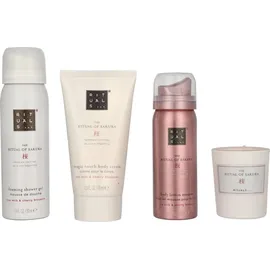 RITUALS The Ritual of Sakura Geschenkset Gift Set S Duschschaum 50 ml + Body Cream 70 ml + Body Lotion Mousse 50 ml + Duftkerze 25 g