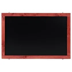Wetterfeste Outdoor Kreidetafel mit Holzrahmen / Mahagoni 55x105cm