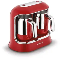 Korkmaz Kahvekolik Türkische Mokkamaschine 800W in Rot Twin Kaffeemaschine