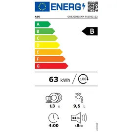 AEG Serie 6000 GU6200B1EXM Unterbau-Geschirrspüler (Unterbau, 600 mm)