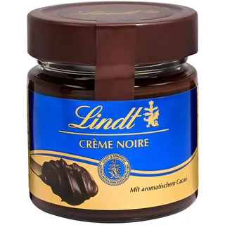 Lindt Schokolade - Brotaufstrich Crème Noir | 220 g | Feinherber Kakaocrème Brotaufstrich mit aromatischem Kakao im Glas | Schokoladen-Brotaufstrich| Schokoladengeschenk | dunkle Schokolade