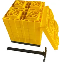 Wiltec Unterlegplatten Auffahrkeile 21,7 x 3,7 x 21,7 cm