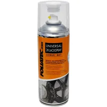 FoliaTec Universal 2K Lackspray Spraydose Spray Sprühlack Hitzebeständig, schwarz matt, 400 ml
