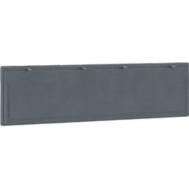 vidaXL Kopfteil-Kissen "Hanko" Dunkelgrau 180 cm Samt