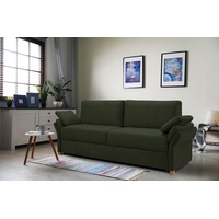 exxpo - sofa fashion 3-Sitzer, inkl. Boxspring/Federkern-Polsterung, Bettfunktion und Bettkasten grün