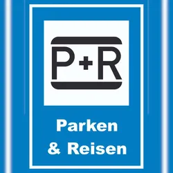 HB-Druck Parken und Reisen Schild A4 Rückseite selbstklebend