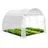 VOUNOT VOUNOT® Gewächshaus Foliengewächshaus, Seitenwände Aufrollbar Winterfest, Tomatenhaus Folientunnel, 3x3x2m 9m2, Weiß