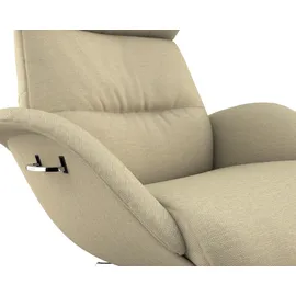 flexlux Relaxsessel More Polyester 90 x 107 x 89 cm Beige mit Kopfteil