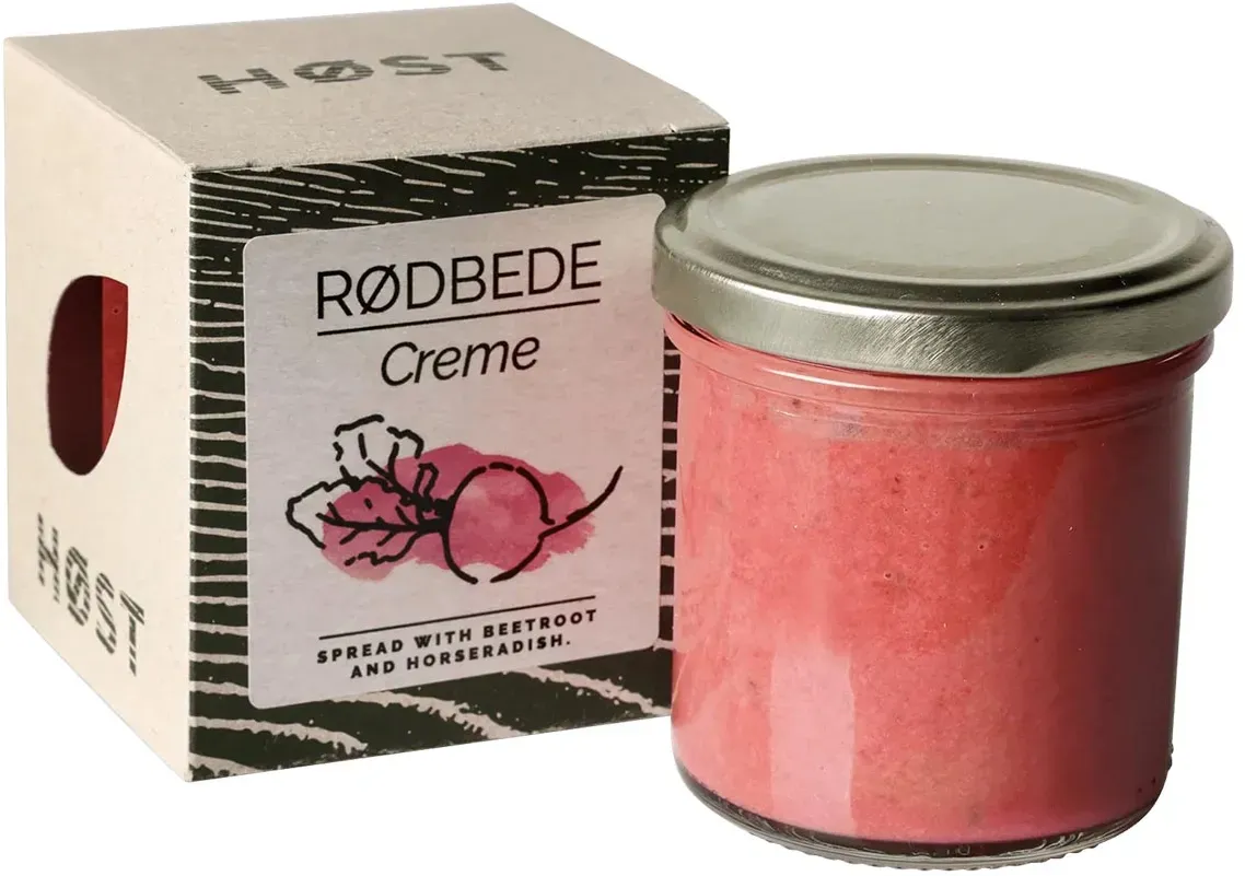 HØST Rødbede Creme – Vegan, würziger Brotaufstrich mit Roter Bete & Meerrettich