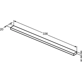 Ideal Standard Möbelgriff T5742XG 336 mm Schwarz