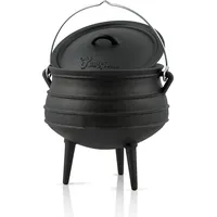 BBQ-Toro Dutch Oven 8 l Gusseisen schwarz