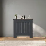 stado Heizungsverkleidung | MDF | Holz | Anthrazit | 78x82cm | Cover | Abdeckung