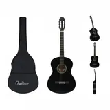 vidaXL Klassikgitarre für Anfänger mit Tasche Schwarz 4/4 39"