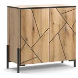 Vicco Sideboard Hatto, Eiche 84 x 80.1 cm,