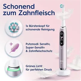 Oral-B iO Series 9 rose quartz + Reiseetui + Aufsteckbürste