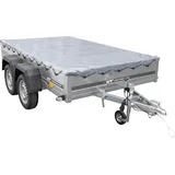 Autotransportanhänger 264x150 UNITRAILER GARDEN 265/2 KIPP mit H-0-Rahmen und grauer Plane