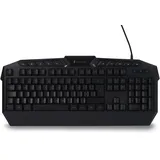 Surefire Kingpin Gaming Multimedia Keyboard mit programmierbarer LED-Hintergrundbeleuchtung, RGB-Tastatur mit USB-Kabel, 25 Anti-Ghosting-Tasten, QWERTZ-Layout Deutsch