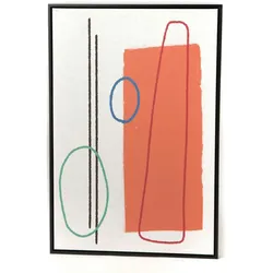 Leinwand Cubisme 60x90 cm - Mehrfarbig Stoff Amadeus 94x4.299 cm