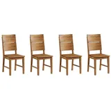 Stuhlset Sessel 4 Stück 4er-Set Massivholz Eiche geölt Wildeiche massiv NEU OVP!