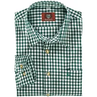 OS-Trachten Herren-Langarmhemd, mittelblau, 43/44